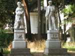 The restored sculptures
