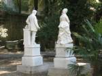 A view from behind gives another sense of how these magnificent sculptures fit in their environment.