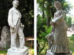 The two completed restorations